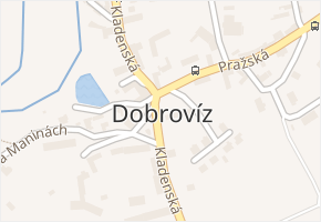 Dobrovíz v obci Dobrovíz - mapa části obce