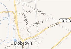 Na Hořici v obci Dobrovíz - mapa ulice