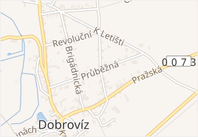 Průběžná v obci Dobrovíz - mapa ulice