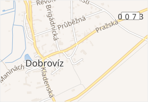 U Školy v obci Dobrovíz - mapa ulice