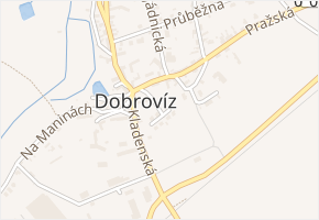 V Nových domkách v obci Dobrovíz - mapa ulice