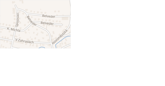 Belveder v obci Dobruška - mapa ulice