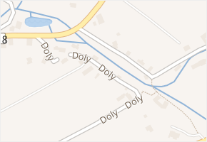 Doly v obci Dobruška - mapa ulice