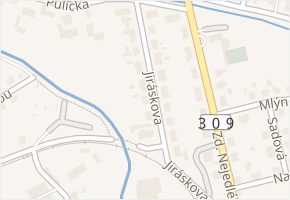Jiráskova v obci Dobruška - mapa ulice