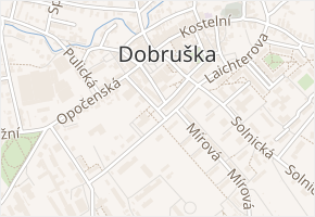 Komenského v obci Dobruška - mapa ulice