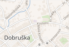 Kostelní v obci Dobruška - mapa ulice
