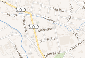 Mlýnská v obci Dobruška - mapa ulice