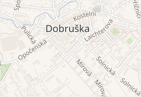 Na Budíně v obci Dobruška - mapa ulice