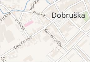 Opočenská v obci Dobruška - mapa ulice