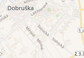 Solnická v obci Dobruška - mapa ulice