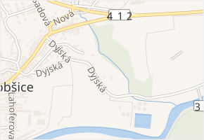 Suchohrdelská v obci Dobšice - mapa ulice