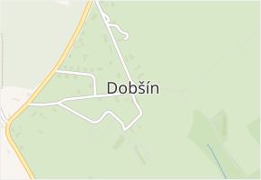 Dobšín v obci Dobšín - mapa části obce