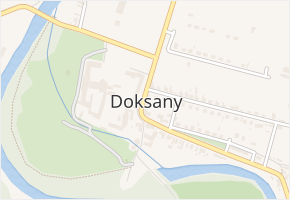Doksany v obci Doksany - mapa části obce