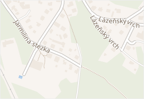 Jarmilina stezka v obci Doksy - mapa ulice