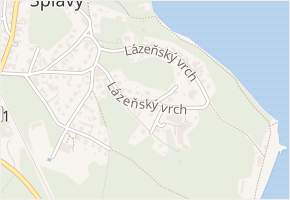 Lázeňský vrch v obci Doksy - mapa ulice