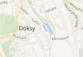 Luční v obci Doksy - mapa ulice