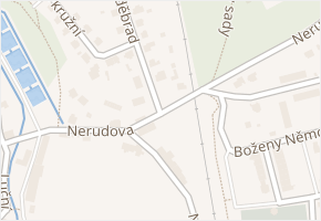 Nerudova v obci Doksy - mapa ulice