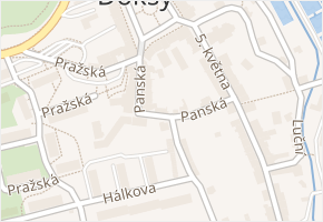 Panská v obci Doksy - mapa ulice