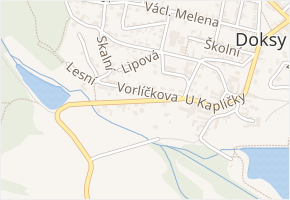 Družecká v obci Doksy - mapa ulice