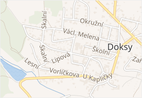 Machulkova v obci Doksy - mapa ulice