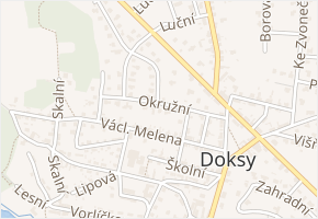 Okružní v obci Doksy - mapa ulice