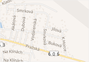 Smrková v obci Doksy - mapa ulice