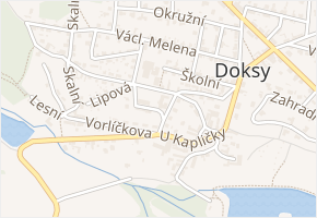 Spojovací v obci Doksy - mapa ulice