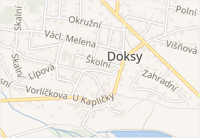U studny v obci Doksy - mapa ulice