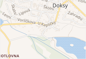 Václ. Plecitého v obci Doksy - mapa ulice