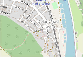 Ke Škole v obci Dolany nad Vltavou - mapa ulice