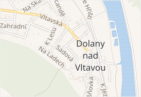Kloučkova v obci Dolany nad Vltavou - mapa ulice