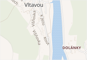 Kout v obci Dolany nad Vltavou - mapa ulice