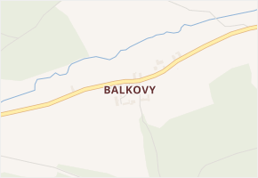 Balkovy v obci Dolany - mapa části obce