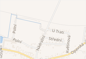 Krátká v obci Dolní Benešov - mapa ulice