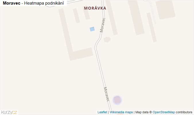 Mapa Moravec - Firmy v ulici.