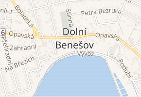 Vývoz v obci Dolní Benešov - mapa ulice