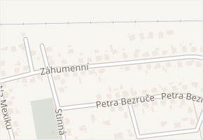 Záhumenní v obci Dolní Benešov - mapa ulice