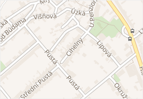 Cihelny v obci Dolní Bojanovice - mapa ulice