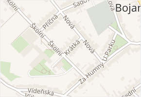 Krátká v obci Dolní Bojanovice - mapa ulice