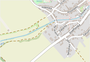 Rybníčky v obci Dolní Bojanovice - mapa ulice