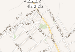 Svážná v obci Dolní Bojanovice - mapa ulice