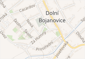 U Parku v obci Dolní Bojanovice - mapa ulice