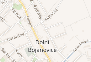 U Školky v obci Dolní Bojanovice - mapa ulice