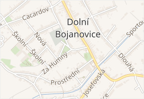 Za Humny v obci Dolní Bojanovice - mapa ulice