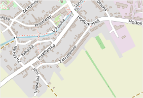 Záhumenice v obci Dolní Bojanovice - mapa ulice