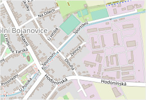 Zelnice v obci Dolní Bojanovice - mapa ulice