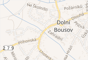 Brodecká v obci Dolní Bousov - mapa ulice