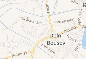 Kostelní v obci Dolní Bousov - mapa ulice