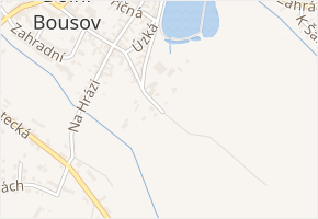 Na Koutě v obci Dolní Bousov - mapa ulice