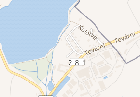 Na Krechtech v obci Dolní Bousov - mapa ulice